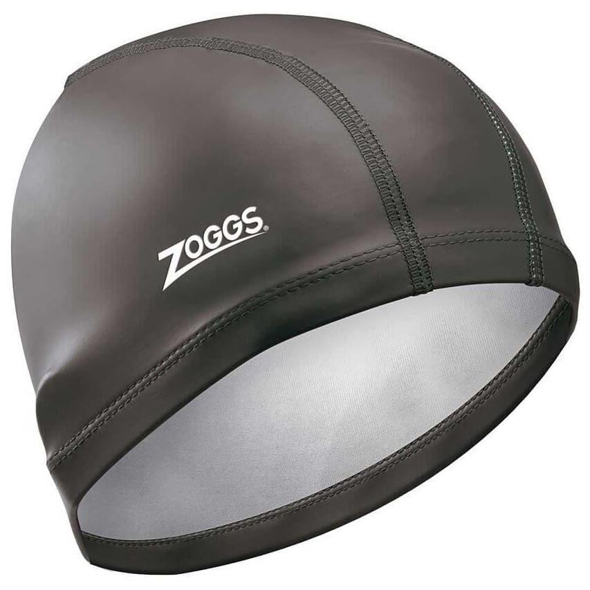 Шапочка для плавания Zoggs Nylon-Spandex PU Coated Cap Черный (12370704)