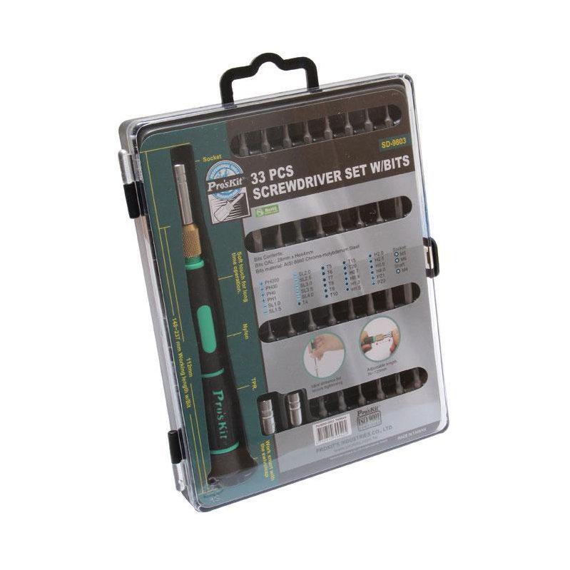 Викрутка з набором біт Pro'sKit SD-9803 - фото 4 Викрутка з набором біт Pro'sKit SD-9803 - фото 4