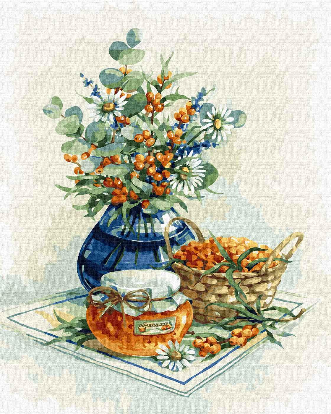 Картина по номерам Идейка Варенье из облепихи 40x50 см (KH2979)