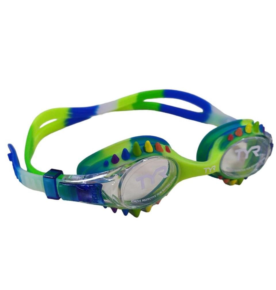 Очки для плавания TYR Swimple Spike Tie Dye Kids LGSPKTD-217 Синий/Прозрачный/Радуга (LGSPKTD-217)