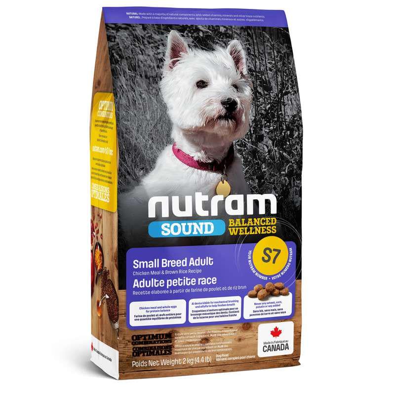 Сухой корм для взрослых собак Nutram S7 Sound Balanced Wellness Small Breed с курицей 2 кг (30527)