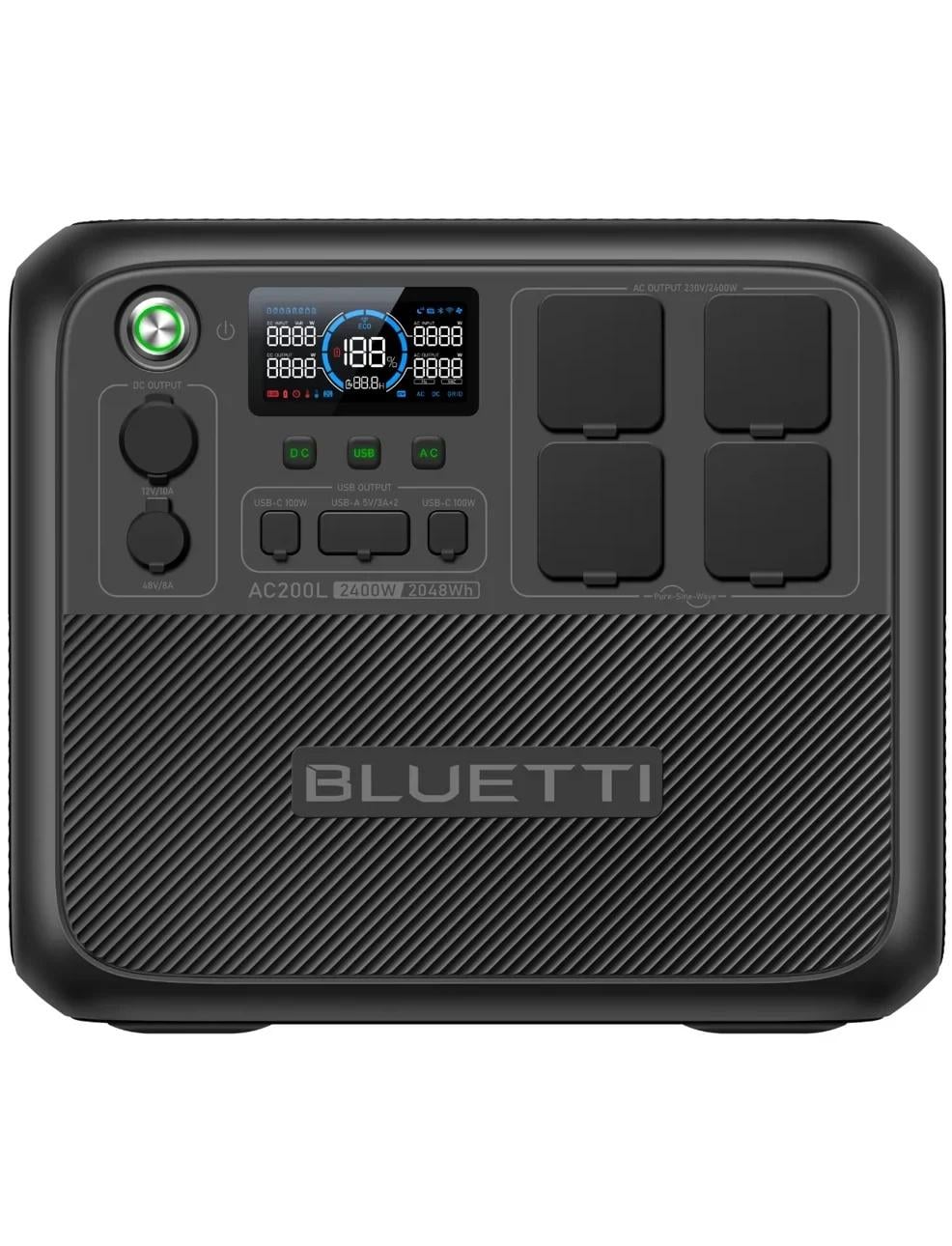 Зарядна станція BLUETTI AC200L 2400 Вт 2048 Вт/год LiFePO4 UPS Black (009001)