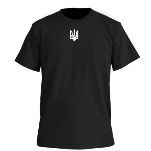 Футболка мужская Owi Premium Герб Украины S Черный (15013444-2-166347-S)