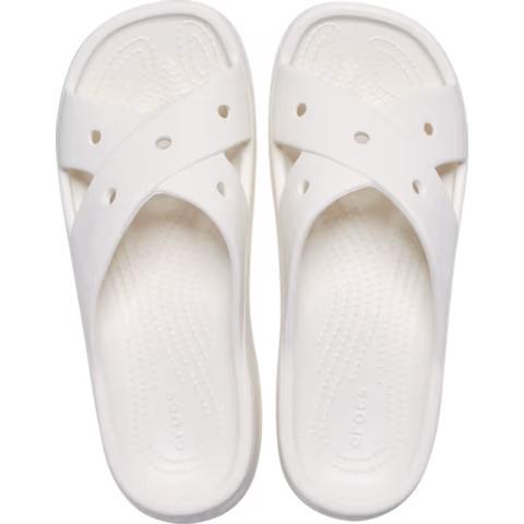 Шлепанцы Crocs Classic Cross Strap р. 38-39 Chalk (26844236) - фото 5