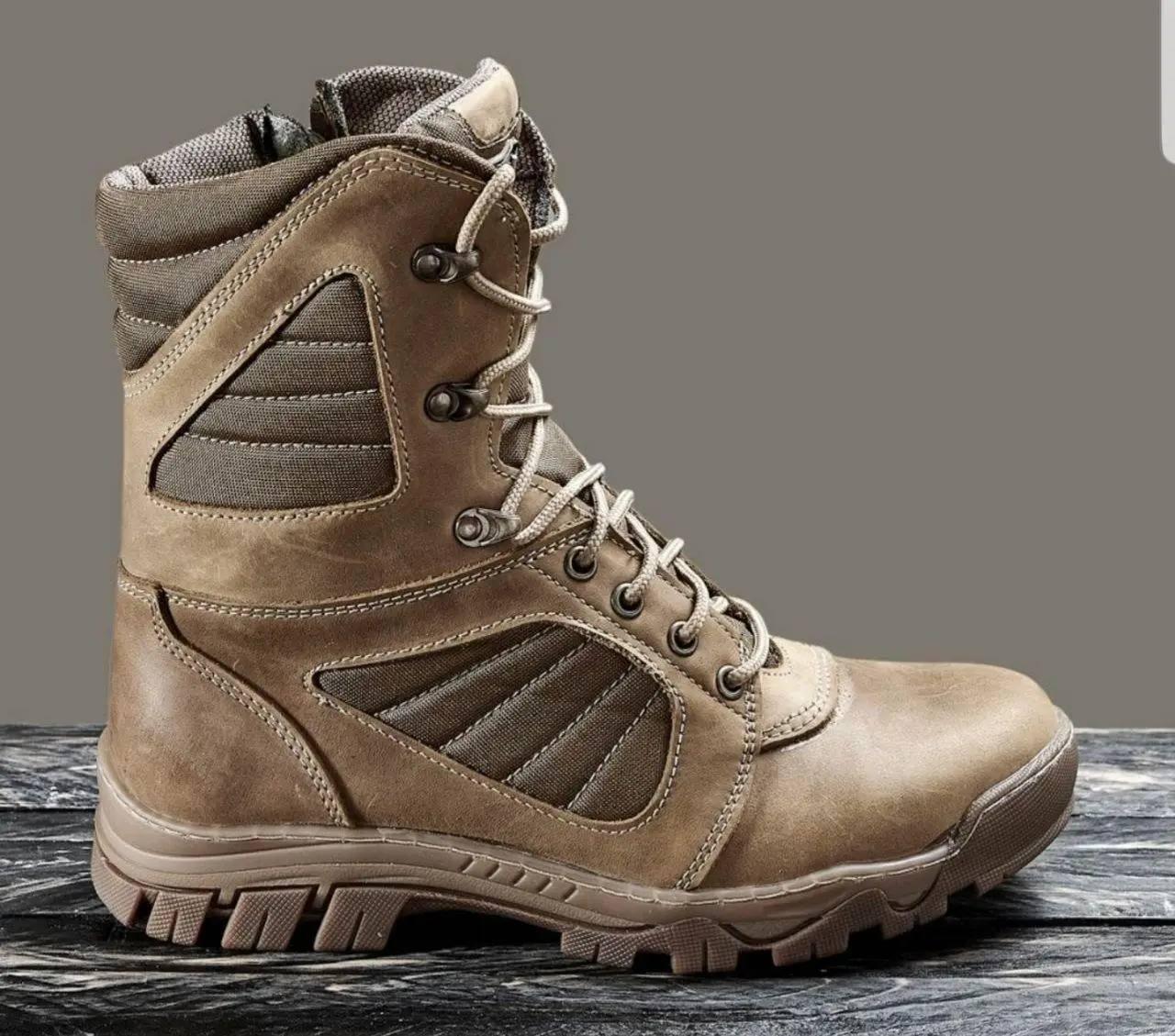 Берці чоловічі Gladiator Ukr-Tec 1209977 вологостійкі зі шкіри нубук р. 40 26 см Коричневий - фото 2 Берці чоловічі Gladiator Ukr-Tec 1209977 вологостійкі зі шкіри нубук р. 40 26 см Коричневий - фото 2