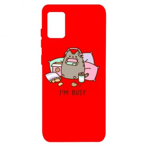 Чехол для Samsung A31 Pusheen I'm Busy