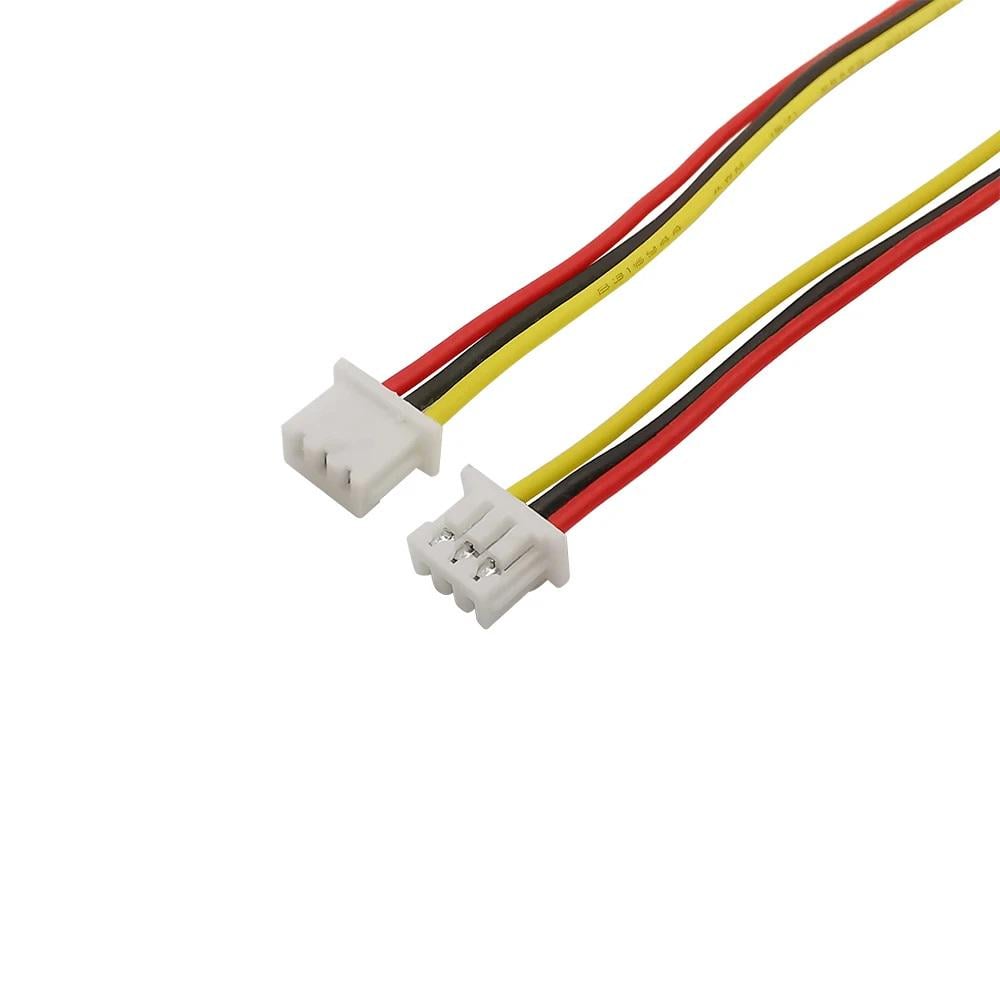 Кабель с разъемами JST 1,25 мм Female 3pin односторонний для FPV дронов модулей Arduino 10 см (00-00028786)