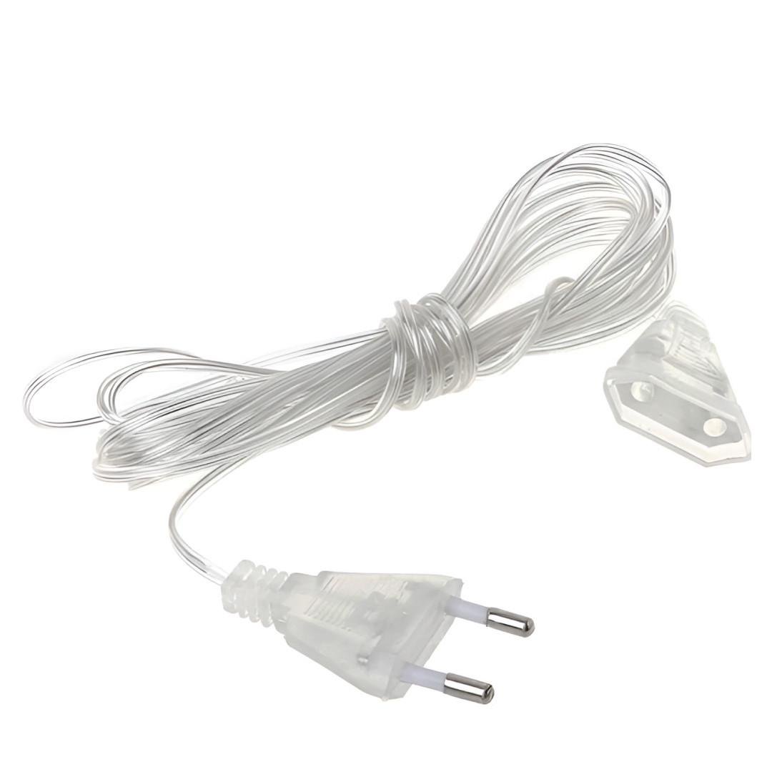 Подовжувач для гірлянд 220V 5 м Прозорий (3061)