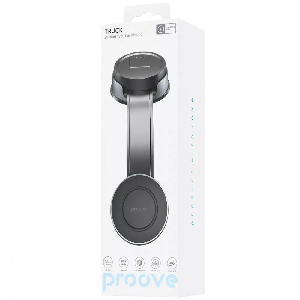 Автомобільний тримач Proove Truck Suction Type Car Mount Black - фото 6