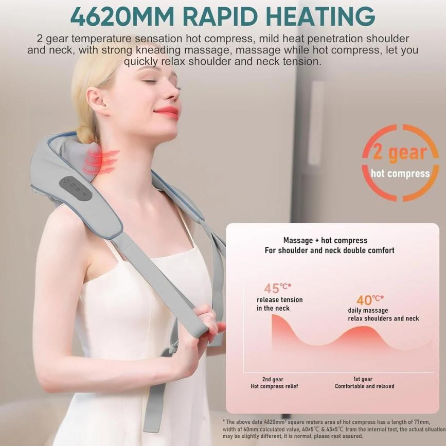 Массажер с подогревом для спины/шеи/тела Massager (WEN10) - фото 8 Массажер с подогревом для спины/шеи/тела Massager (WEN10) - фото 8