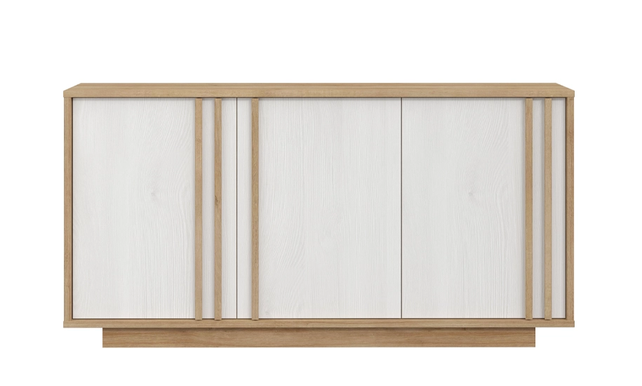 Комод 3д Сандовал SNOK231 Дуб ровьера/Дуб снежный (2147484332)