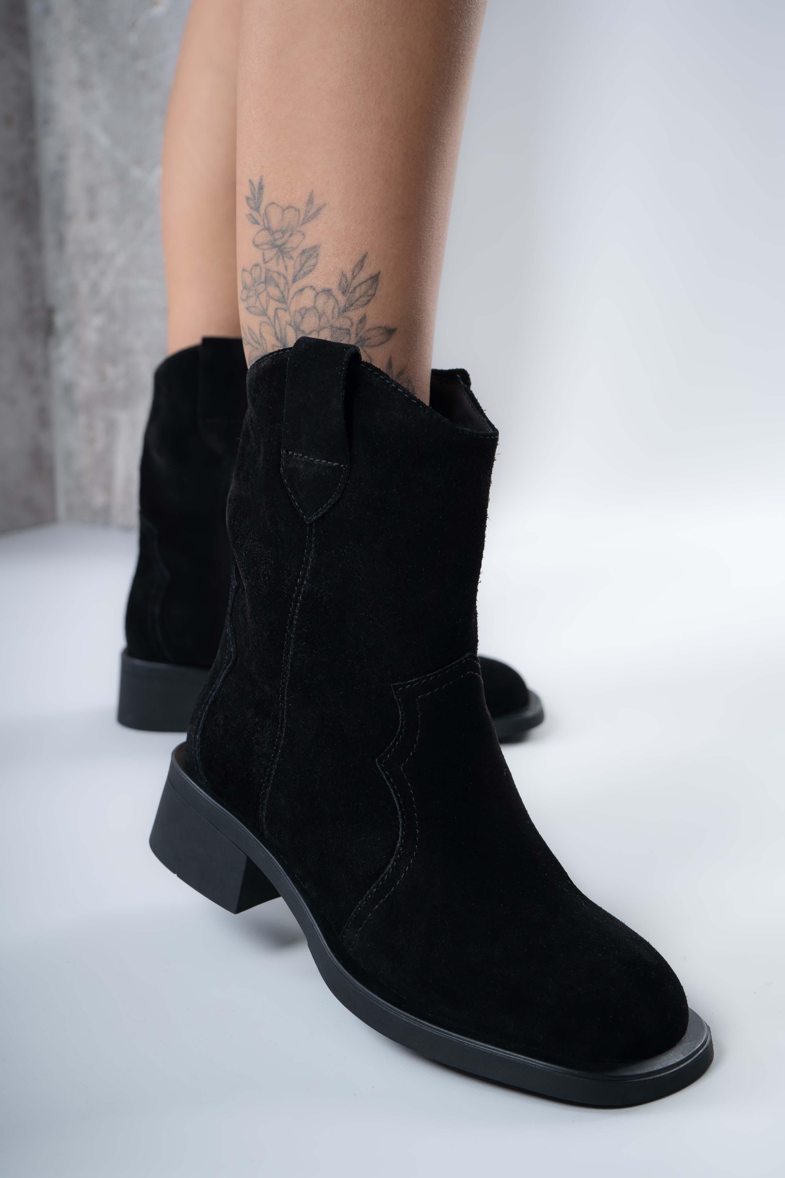 Ботинки женские Where Uwear натуральная замша р. 37 Черный (346785_37)