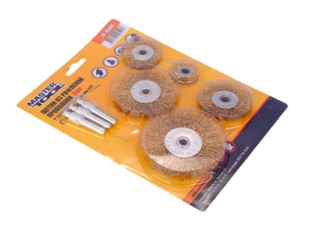 Щетка торцевая Master Tool торцевая проволочная (19-9500) Щетка торцевая Master Tool торцевая проволочная (19-9500)