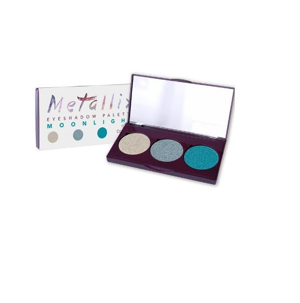 Тени для век Constance Carroll Metallix Palette 02 Moonlihgt трехцветные (5902249464641)