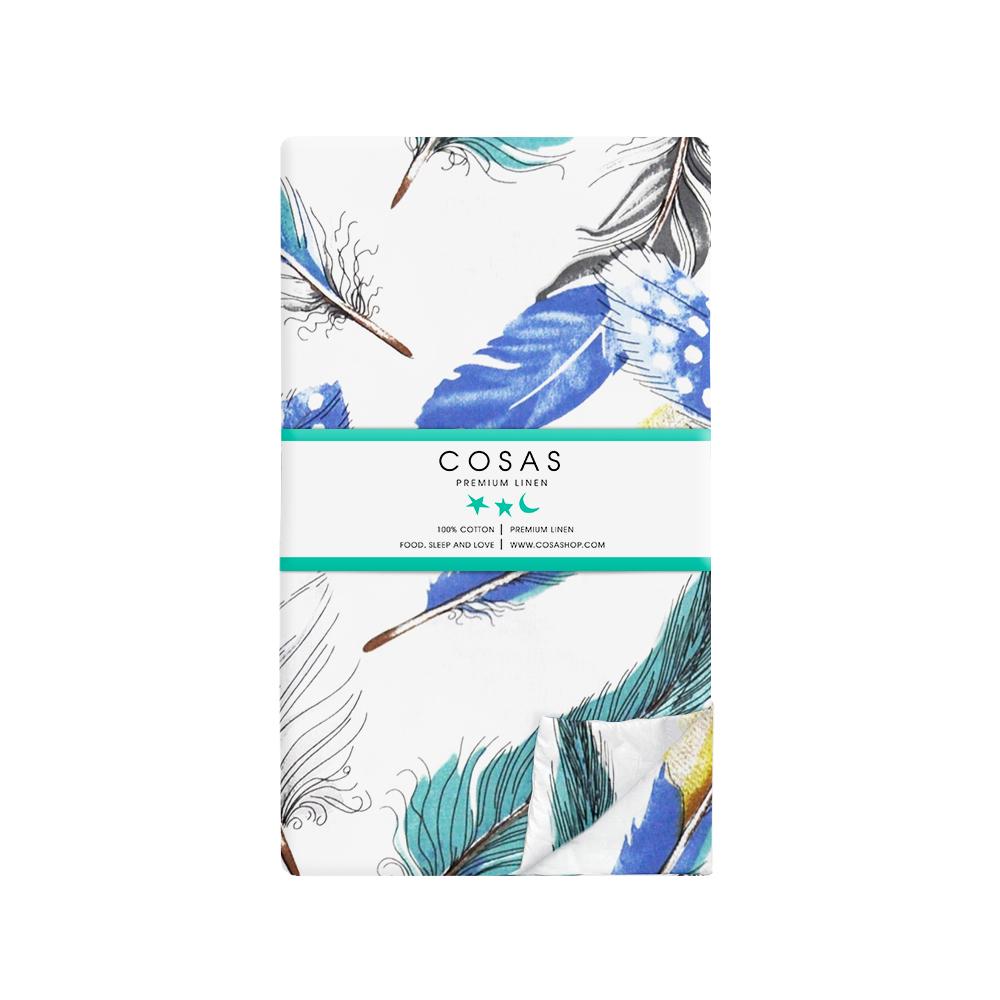 Пододеяльник евро Cosas Feather Mint 200х220 см (4822052030356)
