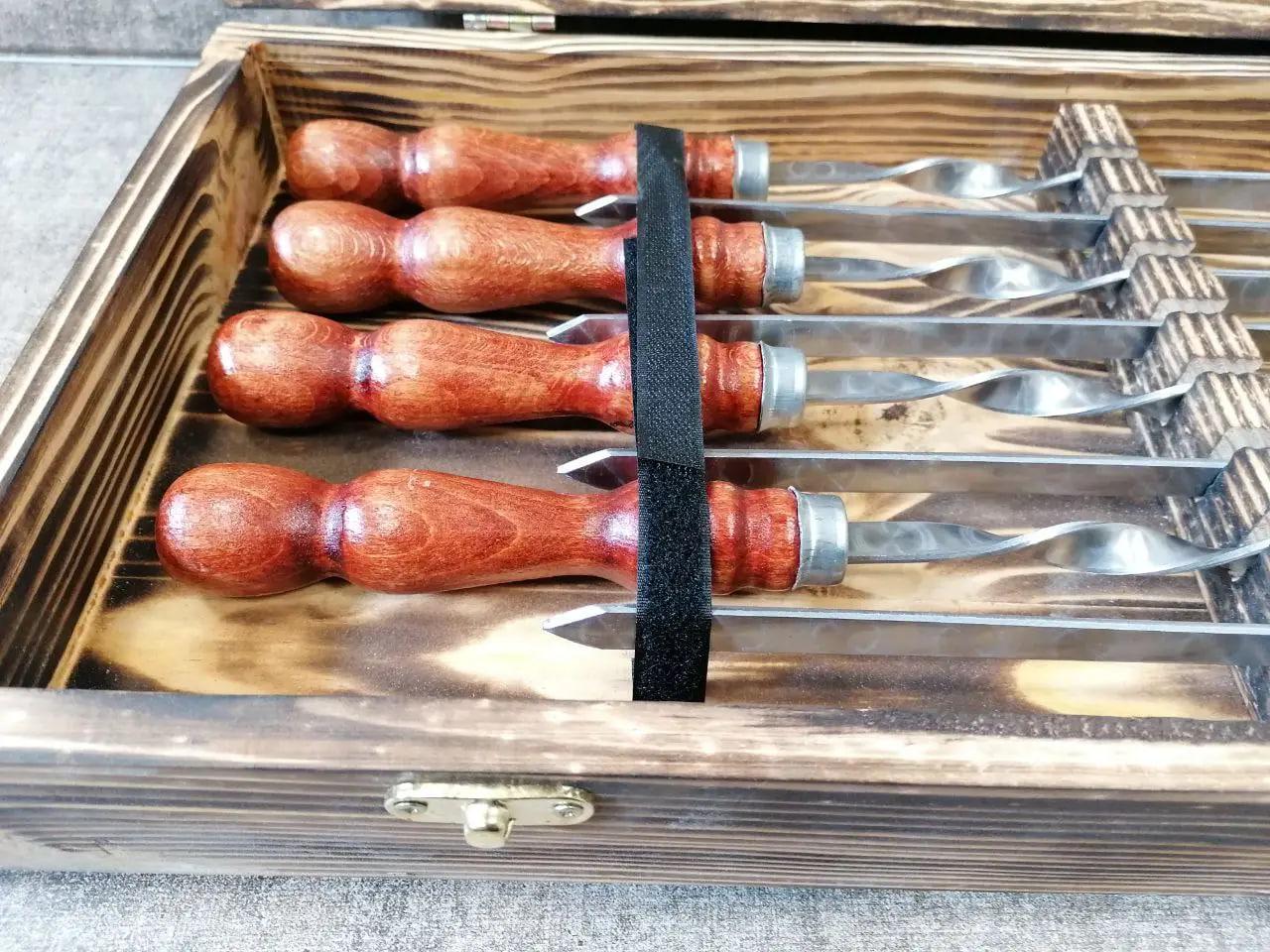 Набір шампурів Турист 4 Red в кейсі (10644713) - фото 3