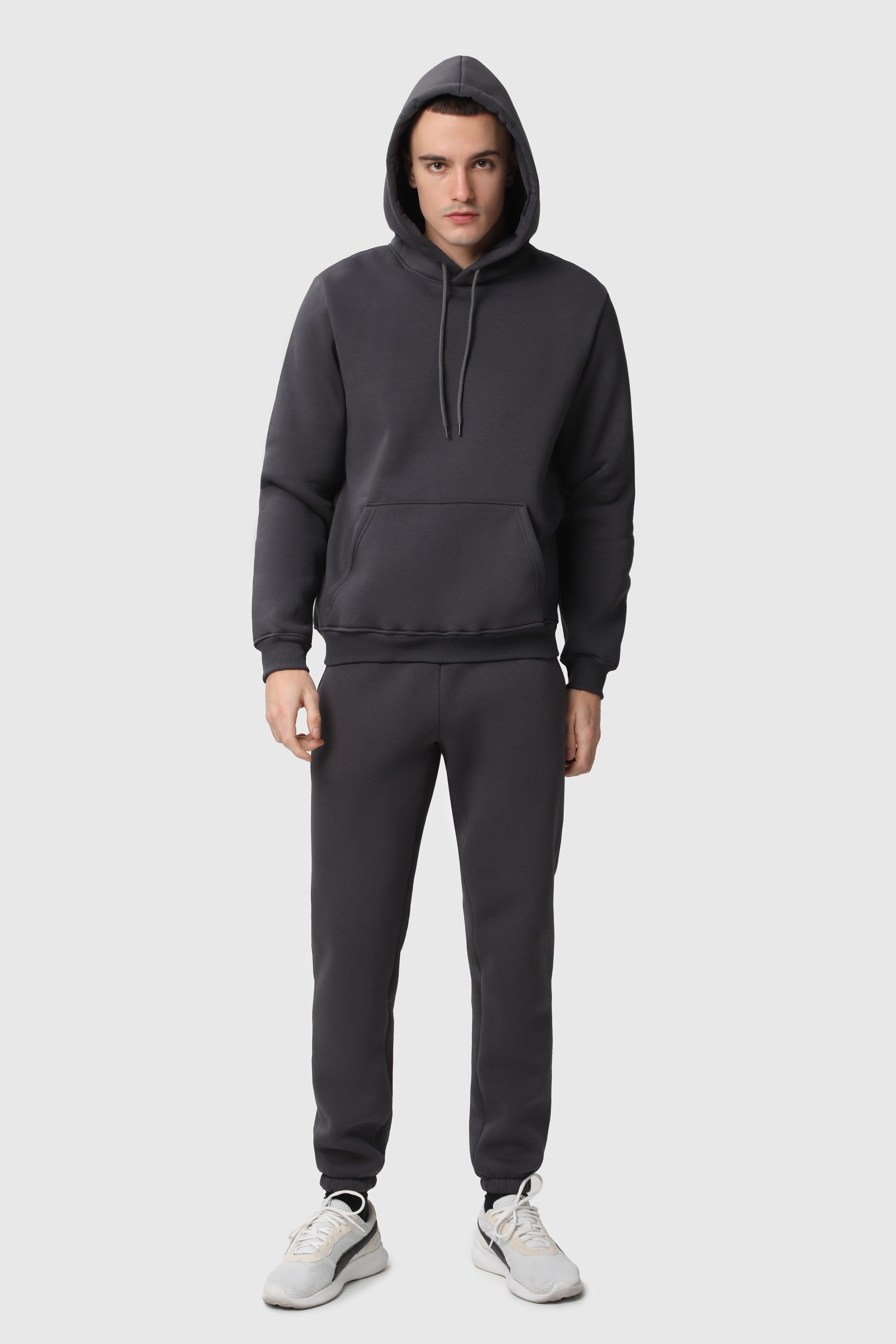 Костюм худі та штани чоловічий утеплений Ray BASIC U0801 L Темно-сірий - фото 2 Костюм худі та штани чоловічий утеплений Ray BASIC U0801 L Темно-сірий - фото 2