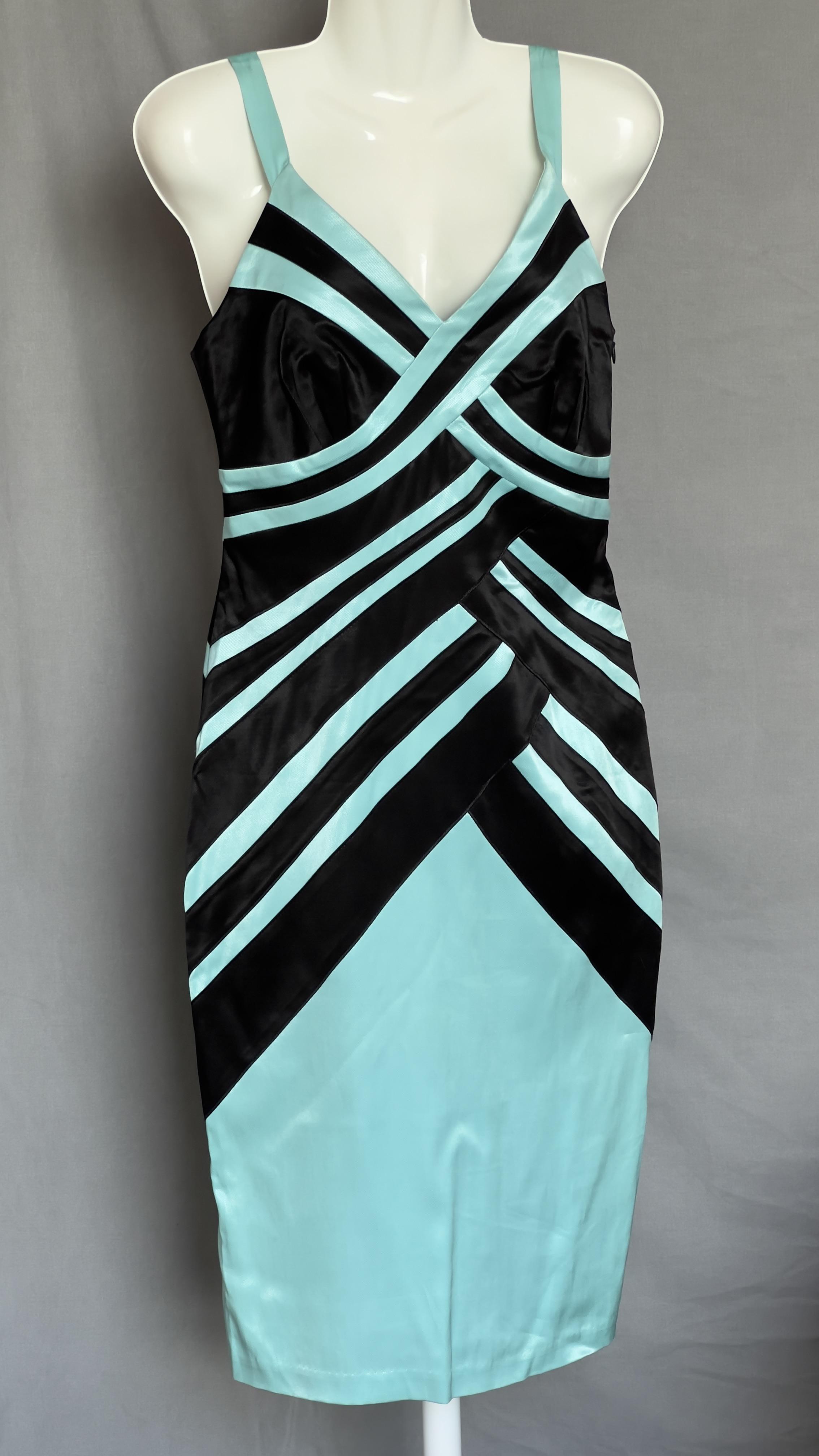 Сукня Oksana S Чорно-бірюзовий (4632544)