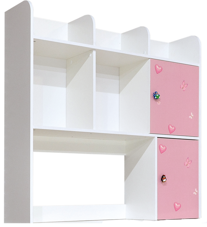 Надставка для письменного стола Світ Меблів Мульти Фея 1.2 1190x305x1150 ДСП Белый/Розовый