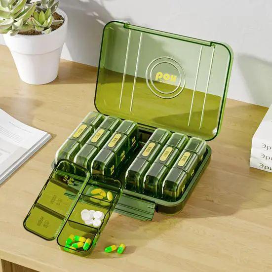 Органайзер для таблеток MSK-3516 на тиждень 3 прийоми на день 15,5x14x4 см на 7 відділень (opt-103794)