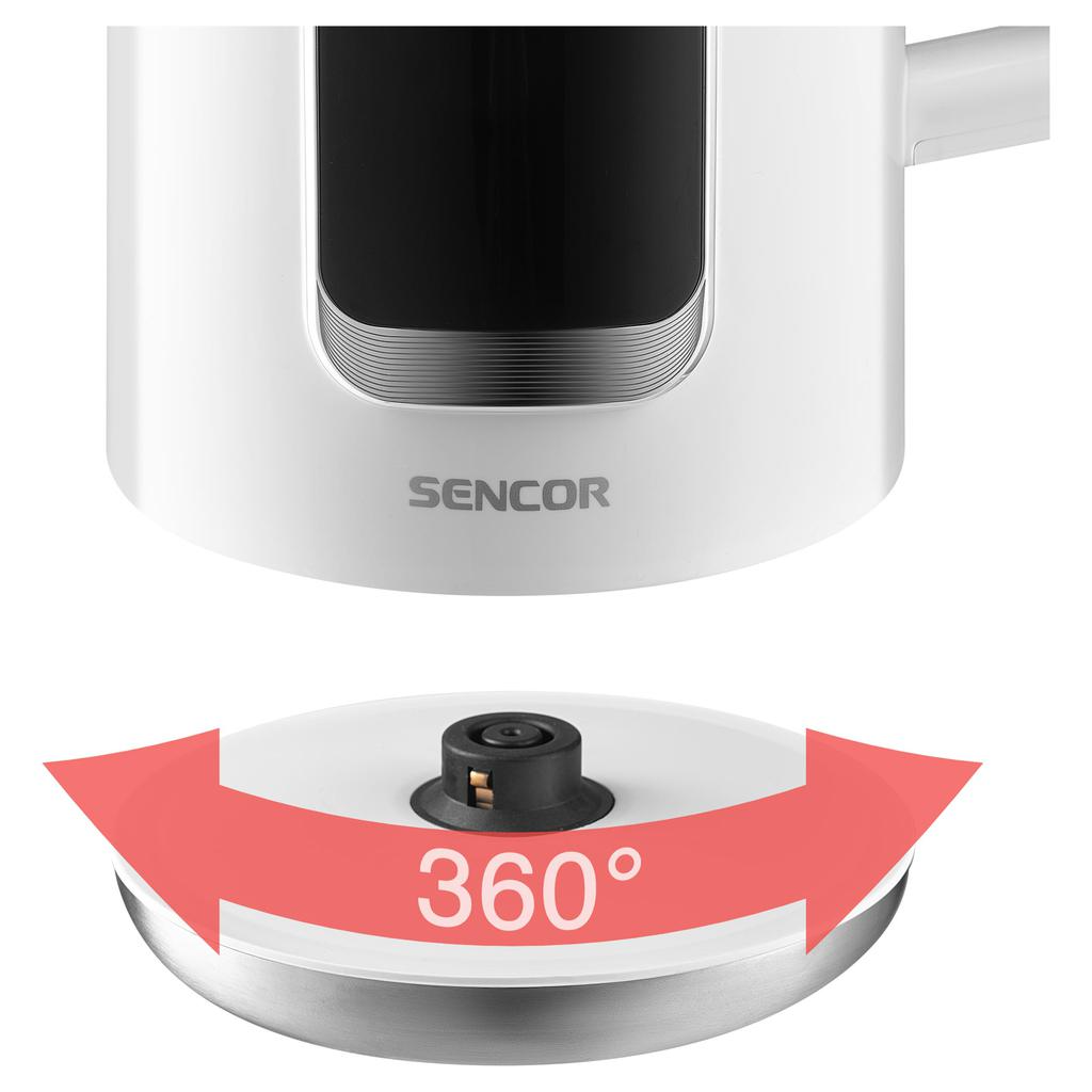 Електрочайник з регулюванням температури Sencor з LED-дисплеєм та сенсорним керуванням 1,7 л Білий (SWK0950WH) - фото 13 Електрочайник з регулюванням температури Sencor з LED-дисплеєм та сенсорним керуванням 1,7 л Білий (SWK0950WH) - фото 13