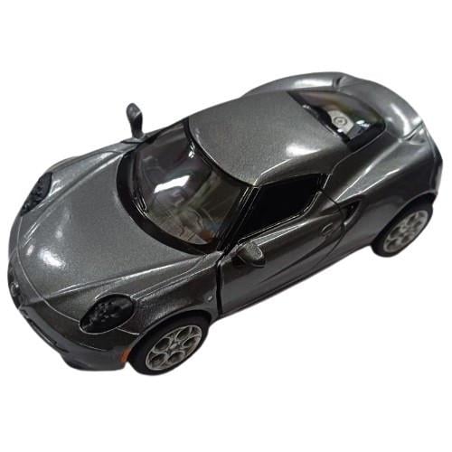 Іграшкова машинка Kinsmart Alfa Romeo 4С 2013 металева інерційна Темно-сірий (KT5366W)