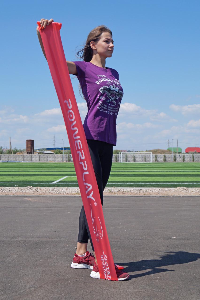 Лента-эспандер для фитнеса и реабилитации PowerPlay 4112 MediBand Heavy 11 кг 0,6 мм Красный (A-011809) - фото 4