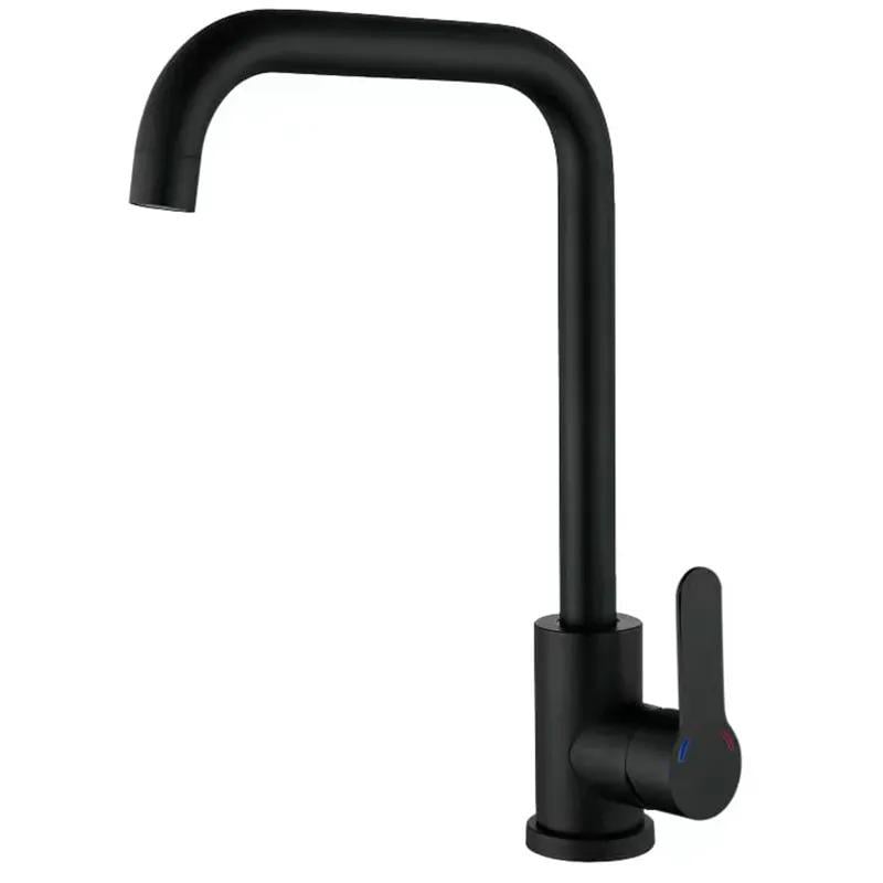 Смеситель для кухни Zerix DAX-011-G нержавеющая сталь SUS304 Black (ZX4818)