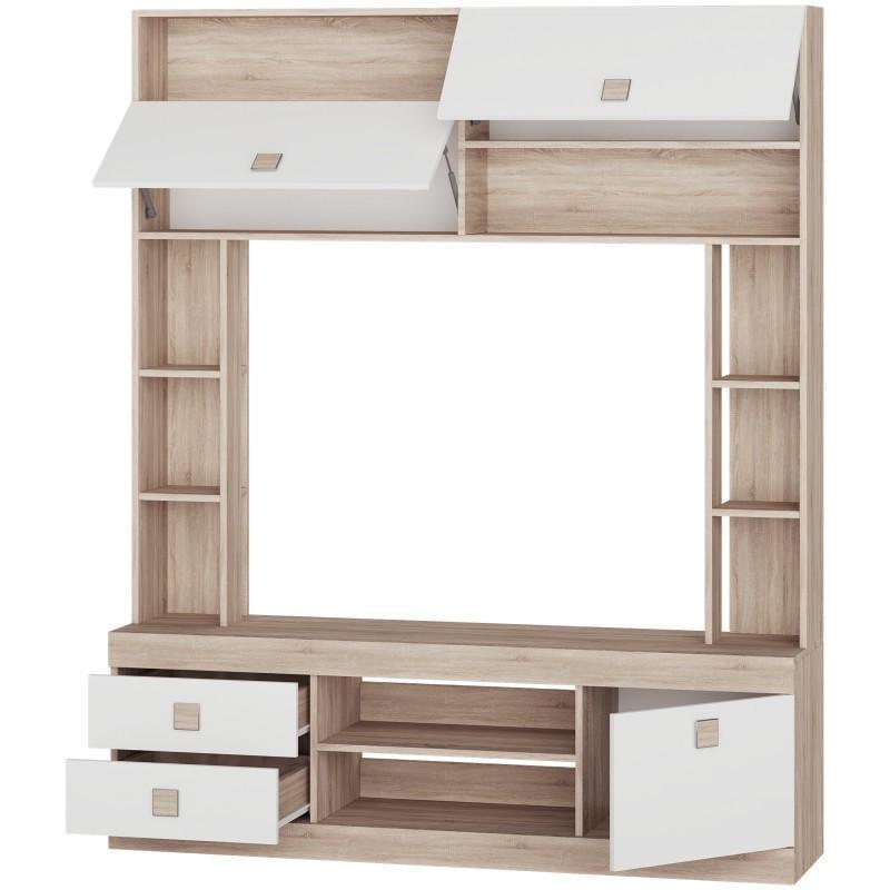 Вітальня Еверест Соната-1 модульна Дуб сонома/Білий (е-20539) - фото 5 Вітальня Еверест Соната-1 модульна Дуб сонома/Білий (е-20539) - фото 5