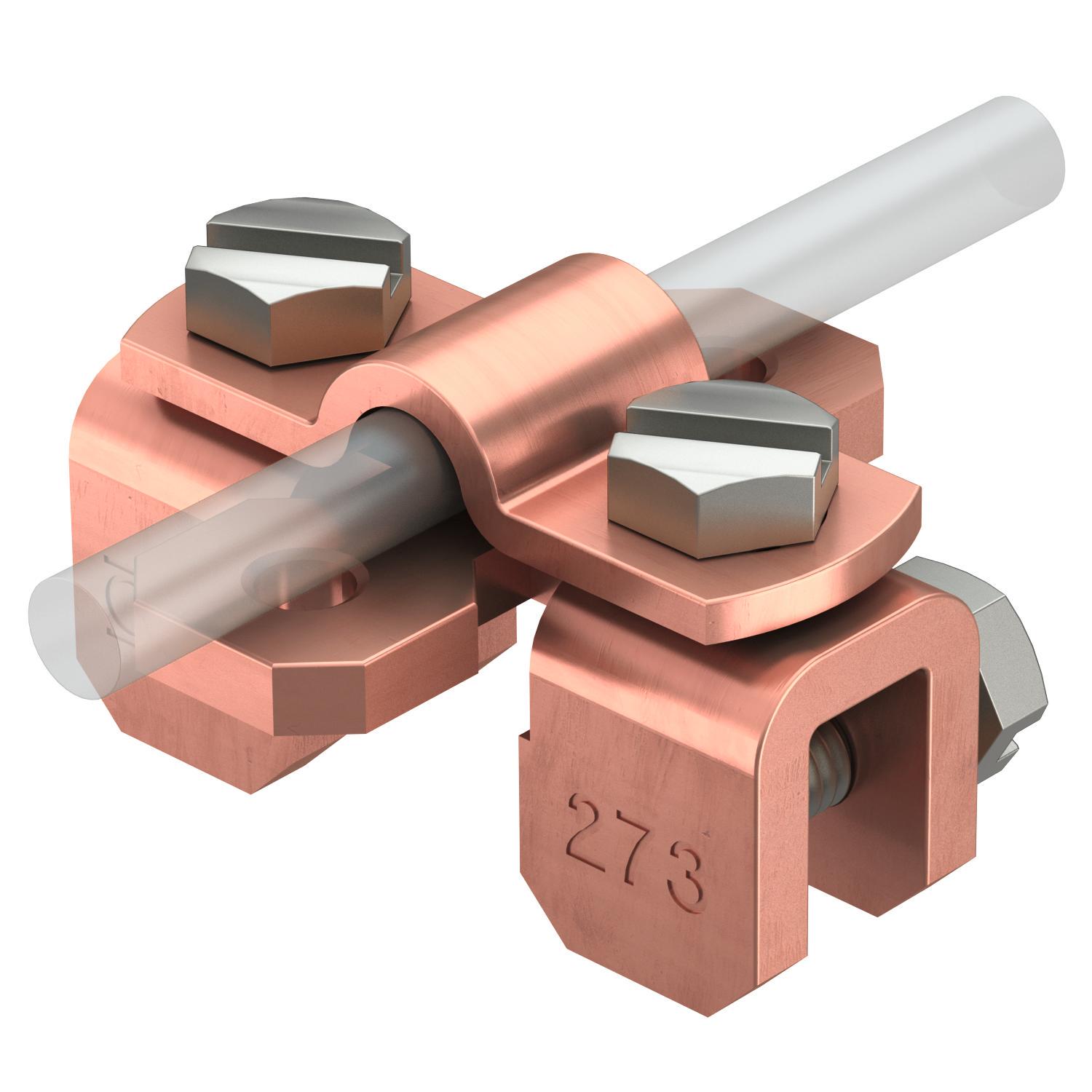 Затискач фальцевий OBO bettermann прута ø 8-10 мм діапазон затиску 10 мм мідь (5317274)