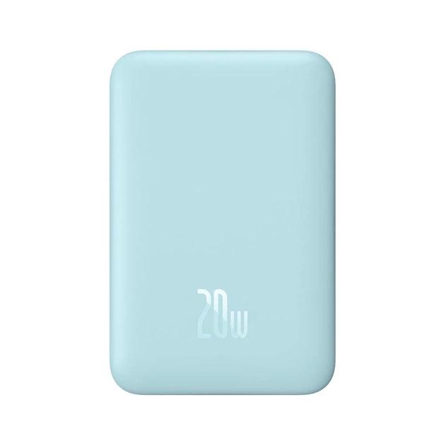 Повербанк Baseus Magnetic Mini Air 10000 mAh 20 W 2в1 QC3.0+PD3.0 с беспроводной зарядкой Qi 15 W Blue (P10059001313-00) - фото 6