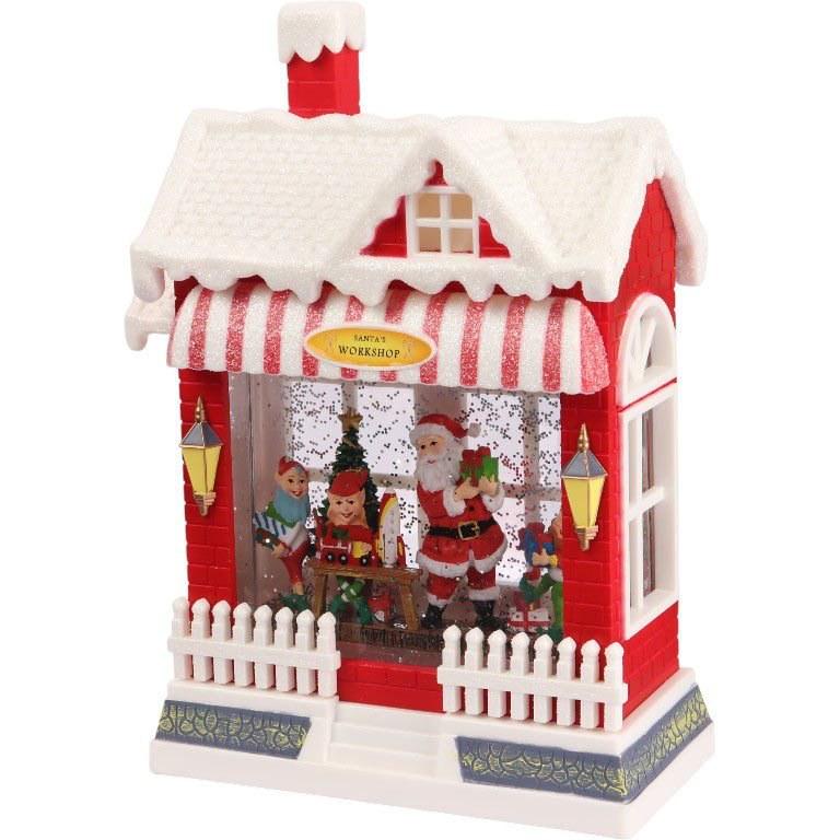 Новогодний ночник музыкальный XMAS WDL-24058 Рождественский магазин 25,5 см (10095)