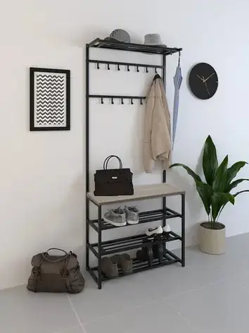 Прихожая SUNRISE 4-80 Черный/Трюфель (556604)