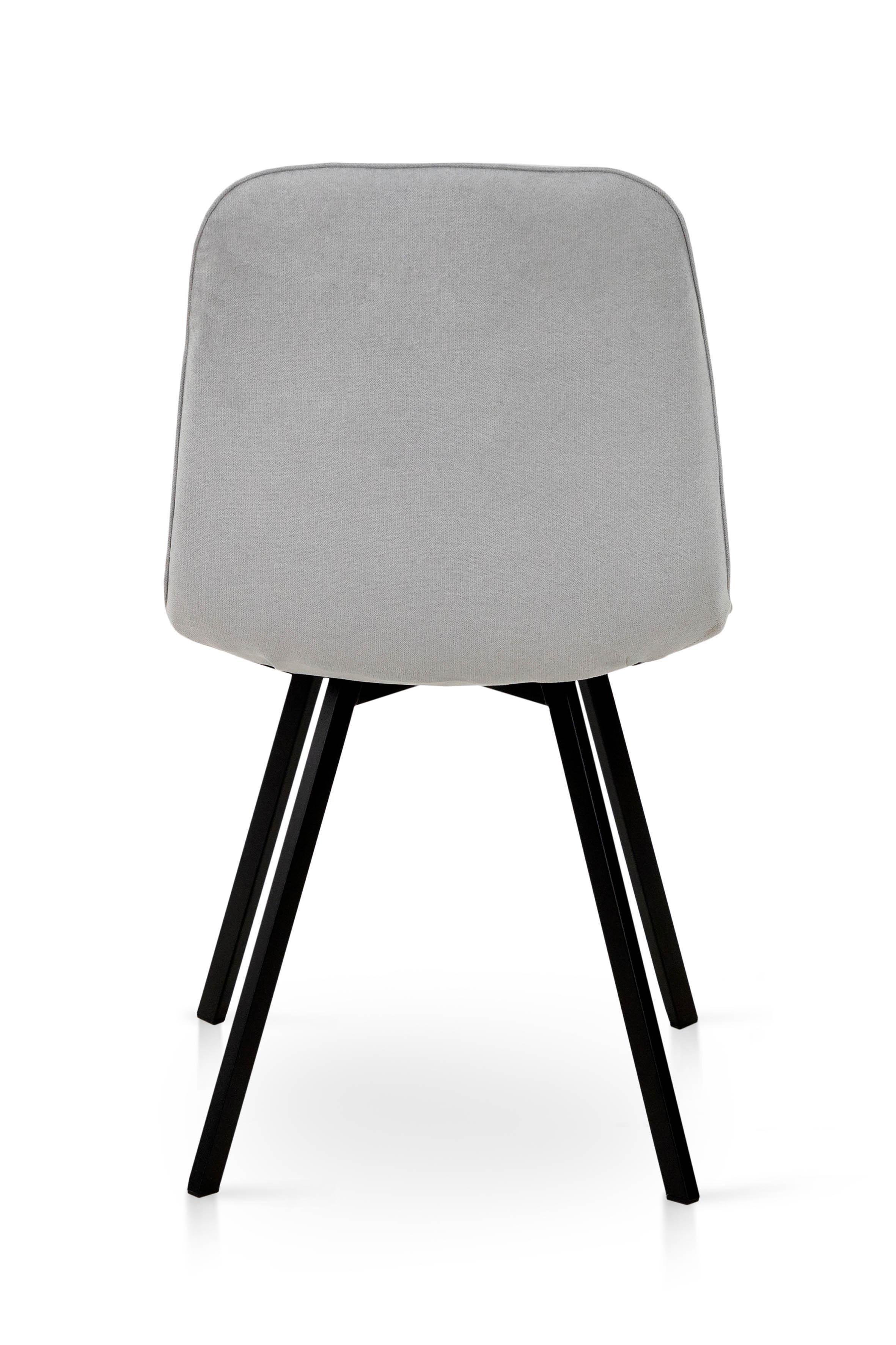 Стілець для кухні та вітальні Фіджи Софт 470х840х580 мм Чорний/Світло-сірий (GAА0056046) - фото 4 Стілець для кухні та вітальні Фіджи Софт 470х840х580 мм Чорний/Світло-сірий (GAА0056046) - фото 4