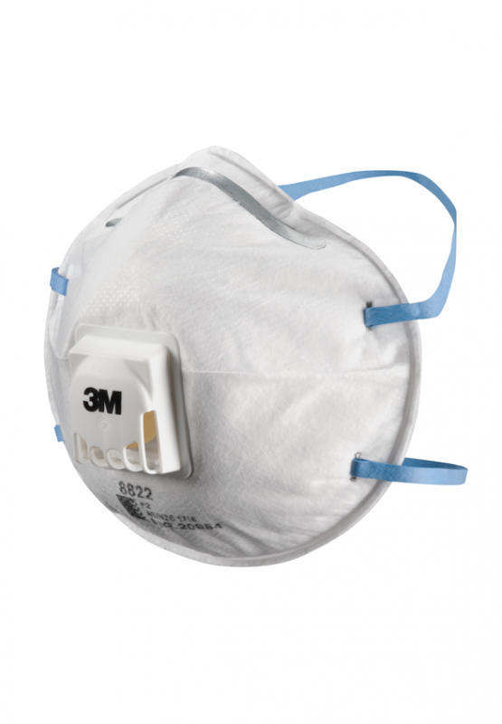 Упаковка респираторов с клапаном 3M 8822/FFP2 10 шт.