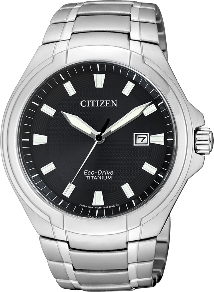 Наручные часы мужские Citizen BM7430-89E Eco-Drive с сапфировым стеклом/титановым корпусом/черным циферблатом и водозащитой 100 м Наручные часы мужские Citizen BM7430-89E Eco-Drive с сапфировым стеклом/титановым корпусом/черным циферблатом и водозащитой 100 м