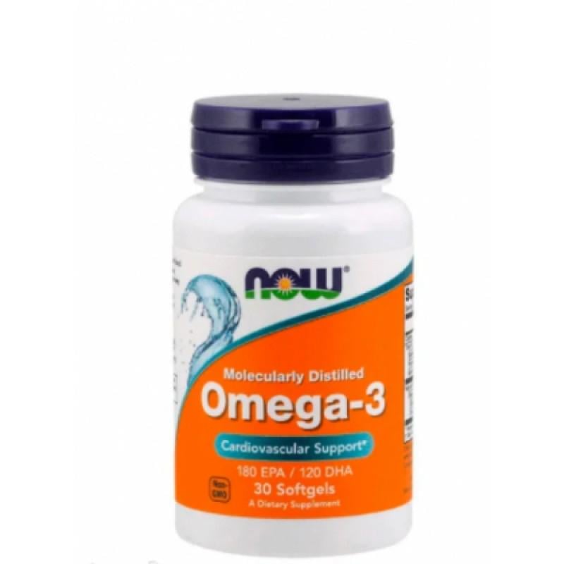 Рыбий жир Now Foods Omega-3 30 капс. (NOW-01649)