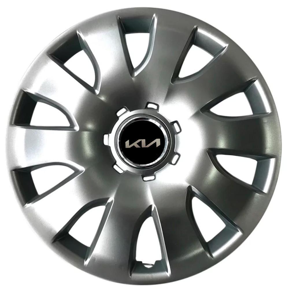 Колпаки SJS 425 с логотипом Kia R16 4 шт. Серебристый (2789081188)