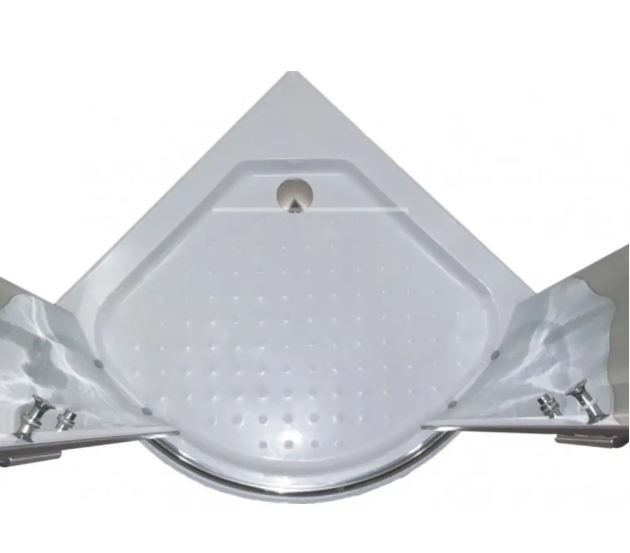 Душевая кабина KO&PO R-522 поддон 15 см матовое стекло 6 мм раздвижная дверь 90х90х195 см Хром (C15356) - фото 3 Душевая кабина KO&PO R-522 поддон 15 см матовое стекло 6 мм раздвижная дверь 90х90х195 см Хром (C15356) - фото 3