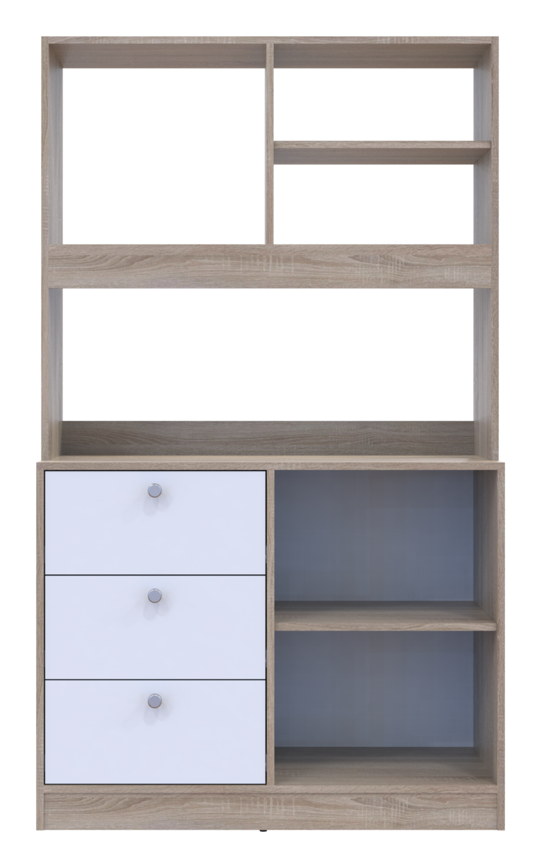 Готова кухня міні Doros Лея ДСП 100х43х171 см Дуб сонома/Білий (81359335) - фото 9