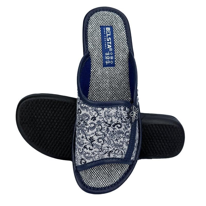 Домашние тапочки женские текстильные 166-2 p. 39 25 см Синий