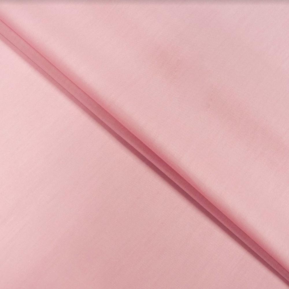 Ткань хлопок сатин S-003В однотонный Розовый (19388)