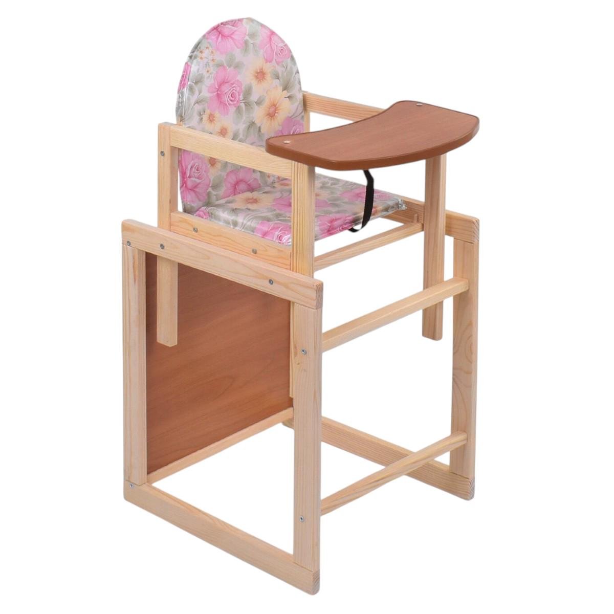 Стульчик для кормления Мася Розы Розовый (№1111) - фото 1 Стульчик для кормления Мася Розы Розовый (№1111) - фото 1