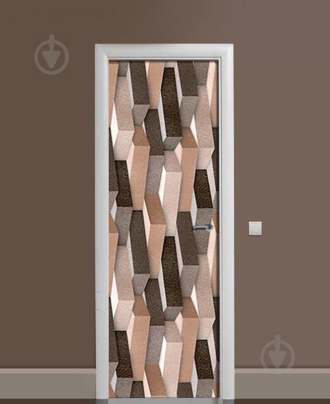 Наклейка на дверь Zatarga «Испанская кладка» 650х2000 мм виниловая 3Д наклейка декор самоклеящаяся