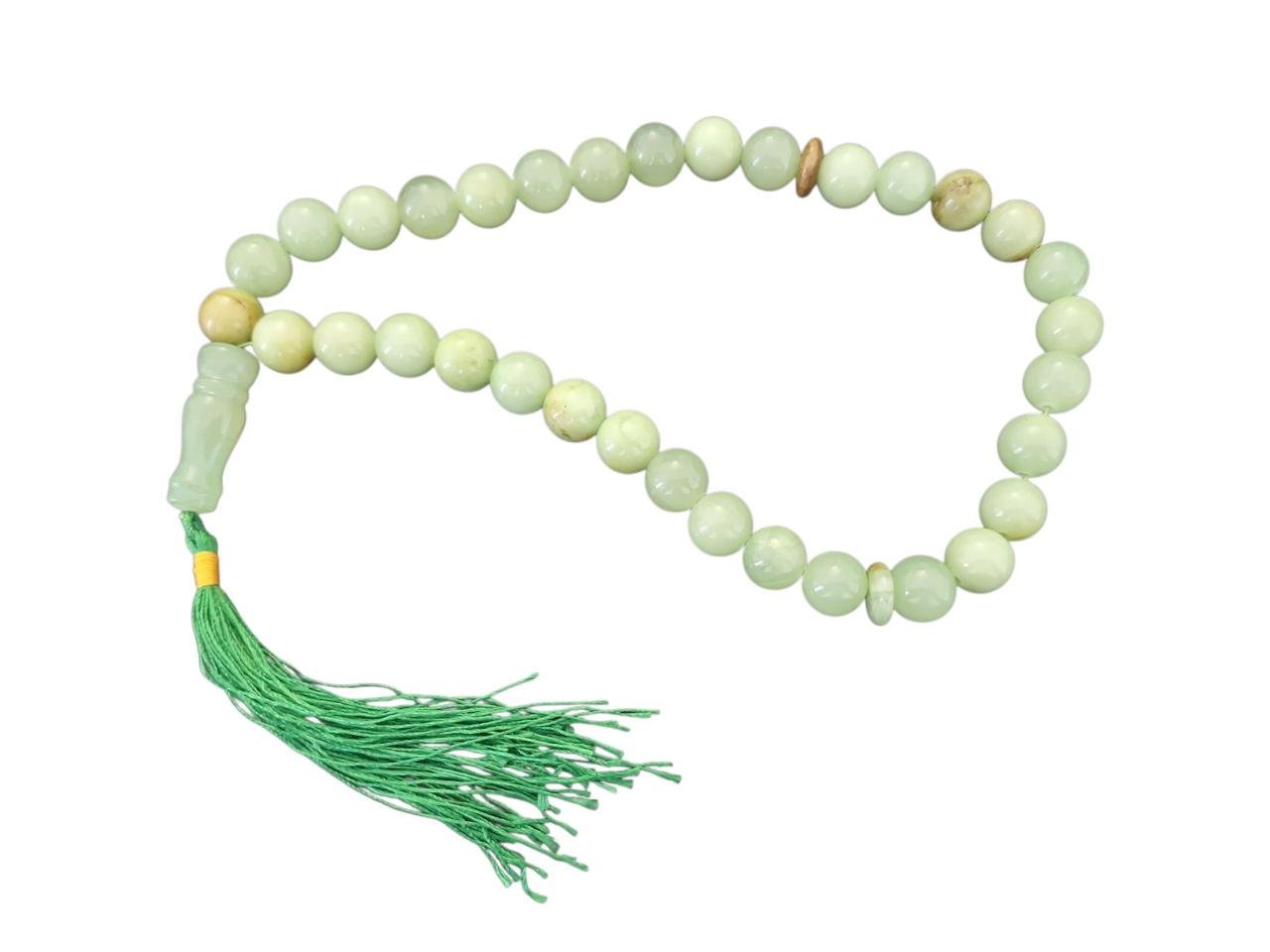 Четки из оникса 33 бусины Зеленый Четки из оникса 33 бусины Зеленый