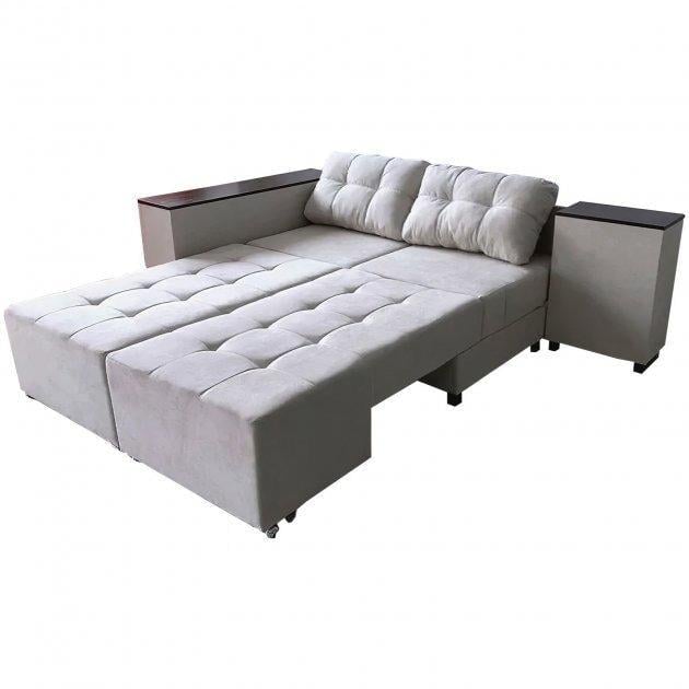 Диван кутовий Шик Галичина Елата розкладний ортопедичний дерево Білий - фото 2