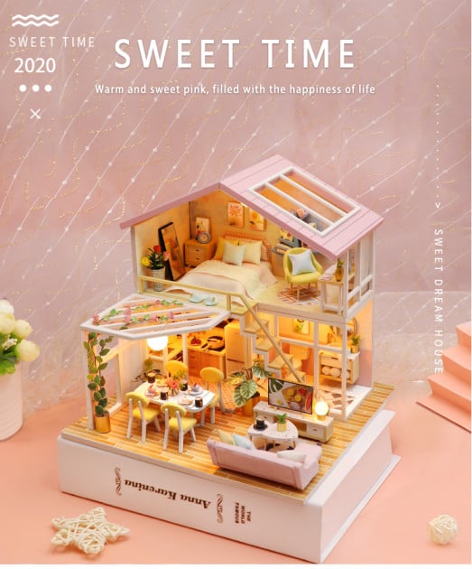 3D Румбокс CuteBee Sweet Time DIY DollHouse (M2001) - фото 6