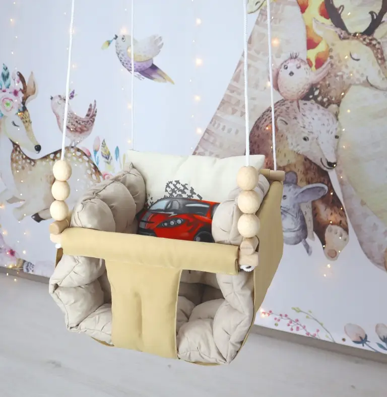 Качели подвесные Формула 1 для детей от 1 года 40х 40х 40 см нагрузкой до 40 кг