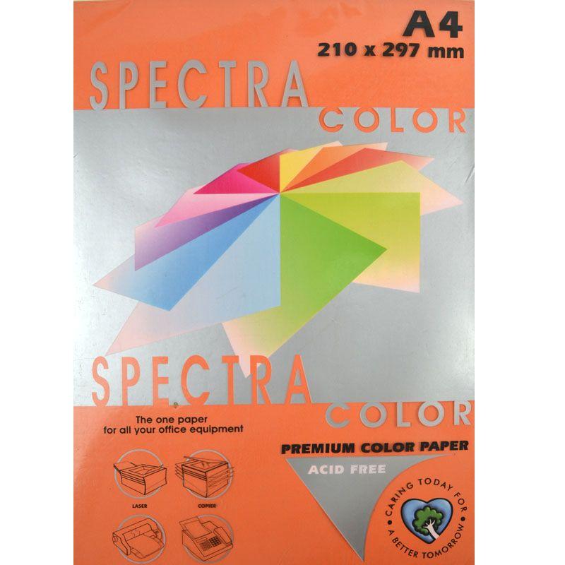Бумага офисная цветная Speсtra Color А4 500 листов 80 г/м2 Оранжевый (14-2-512)