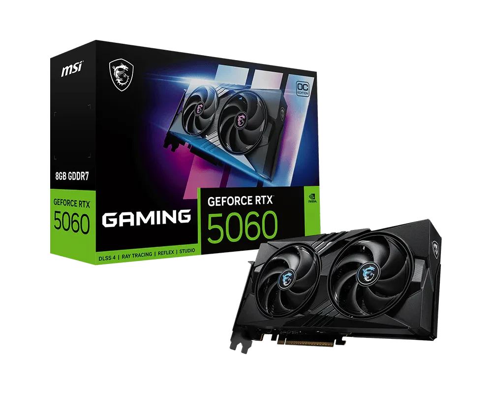Видеокарта RTX 5060 8GB GDDR7 Gaming OC MSI (GeForce RTX 5060 8G GAMING OC)